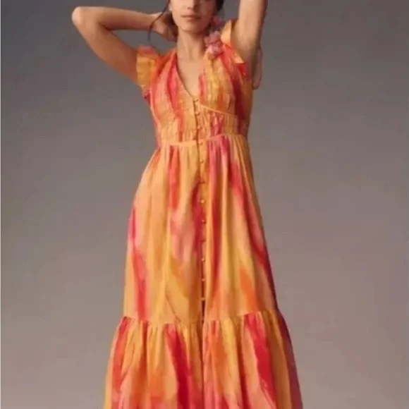 NWT Anthropologie Peregrine Midi Dress Size Small - Picture 1 of 12